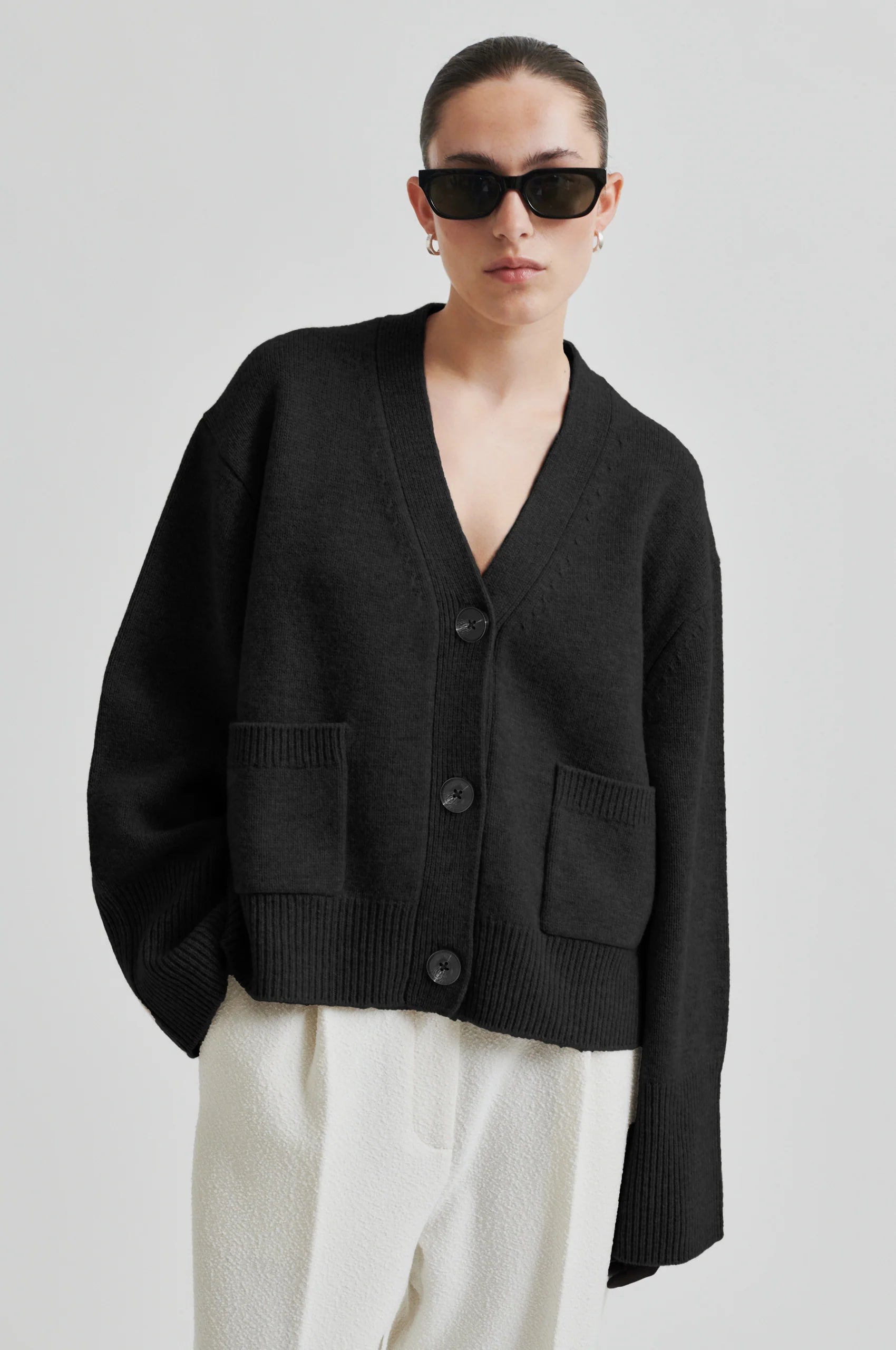 Alpha cardigan - sort